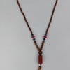Assorted Wood Beads Multicolor Single Line Mala Necklace - Image 3