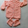 Baby Girl And Boy Wollen Cardigan (Sweater) With Cap Ans Socks