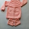 Baby Girl And Boy Wollen Cardigan (Sweater) With Cap Ans Socks - Image 2