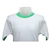White Pure Cotton Half Sleeved Round  Neck T-Shirt Unisex - Image 2
