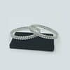 Elegent Silve Color American Diamond Bangle Kangan Kada Set (Size 2.8)