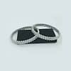 Elegent Silve Color American Diamond Bangle Kangan Kada Set (Size 2.8) - Image 2