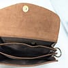 Vintage Distressed Genuine Leather Crossbody Bag for Women || Handmade Product - Image 3