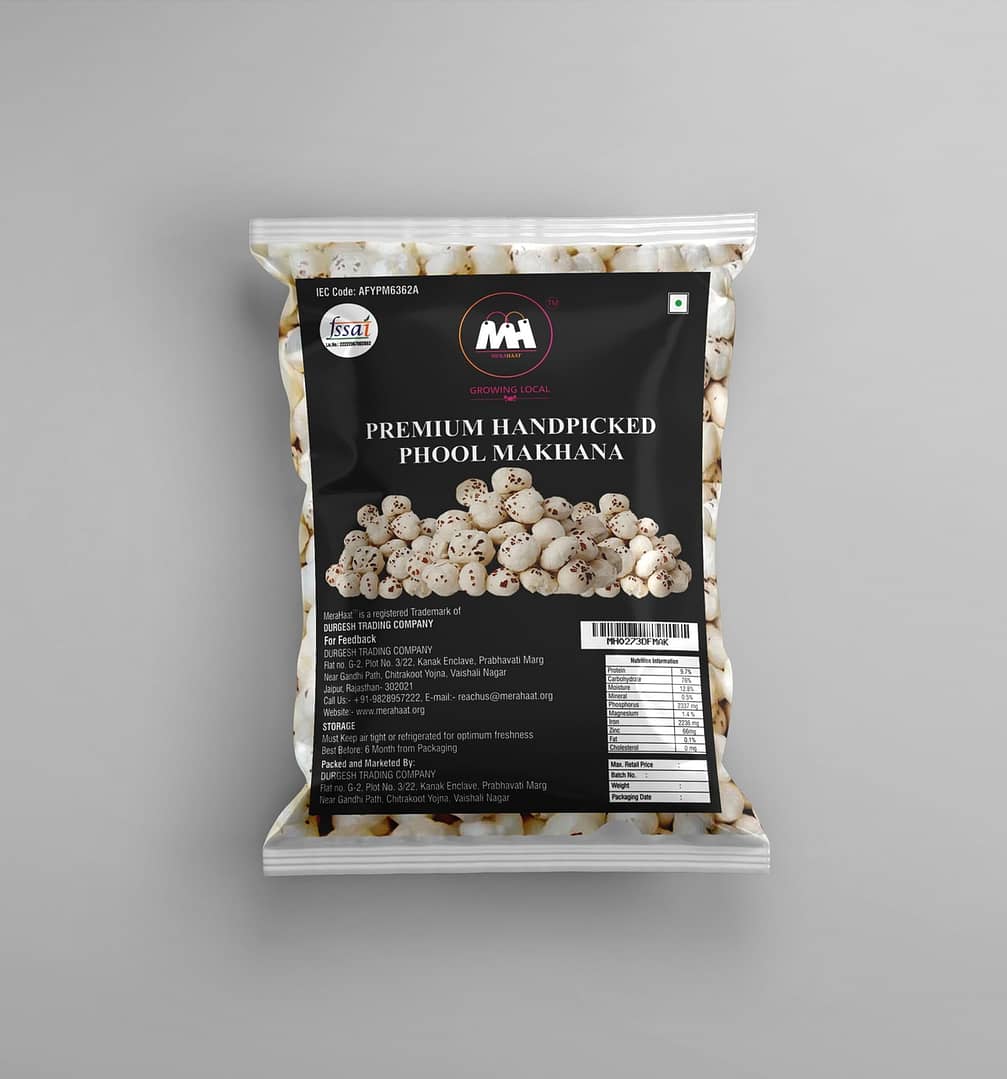 Premium Fox Nuts, Lotus Seeds, Phool Makhana, Pop Gorgon Nut Puffed Kernels- 500gms